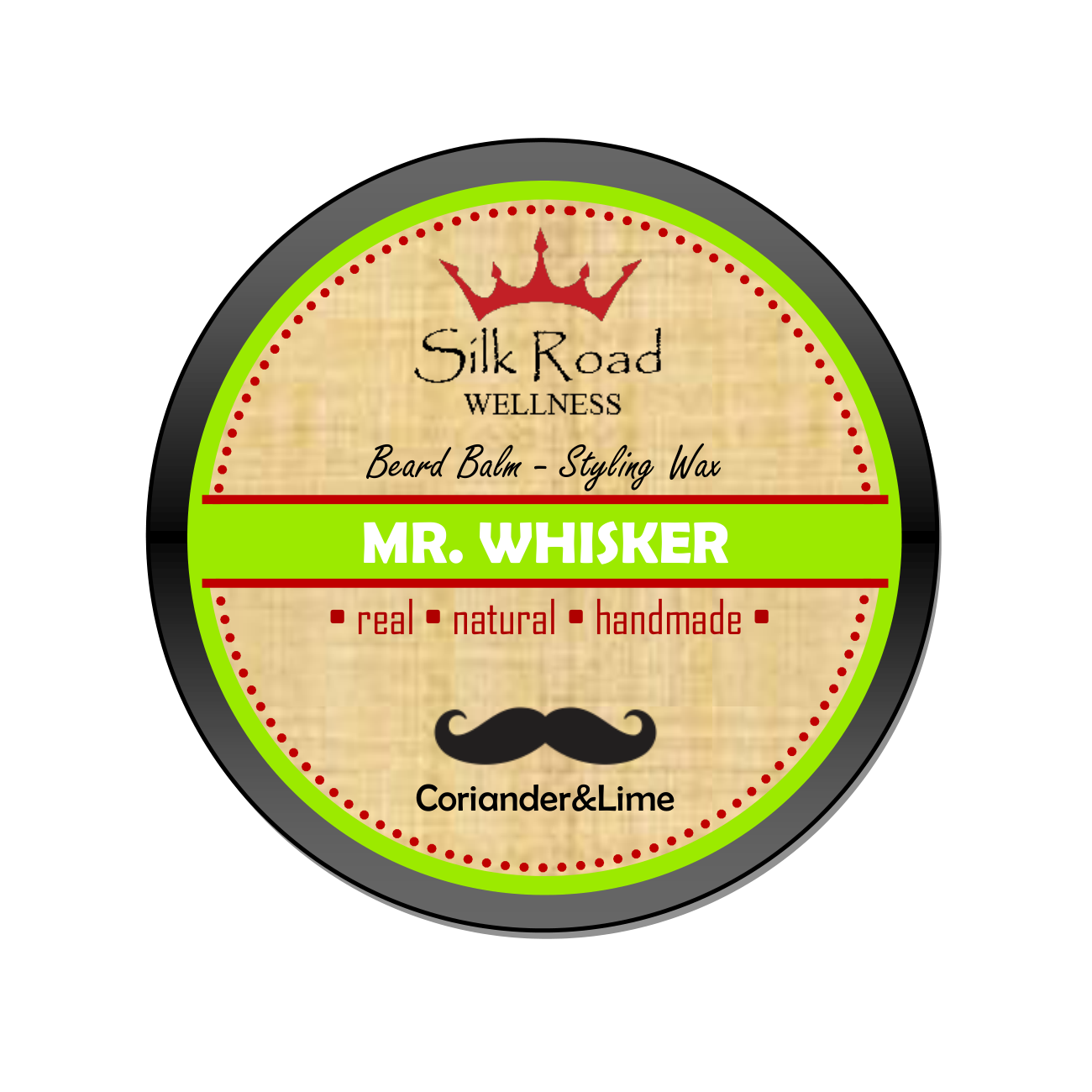 Mr. Whisker Solid Beard Balm – Coriander & Lime