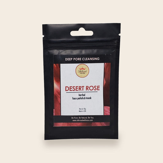 Facial Scrub & Mask - Desert Rose (Pore Cleansing) | Halal Skincare | Silk Road Wellness