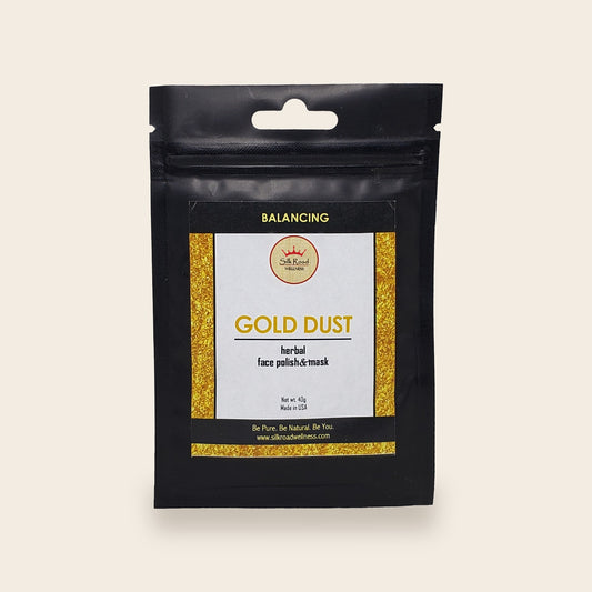Facial Scrub & Mask - Gold Dust (Balancing) | Halal Skincare | Silk Road Wellness