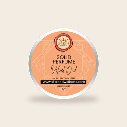 Solid Perfume - Velvet Oud | Halal Skincare | Silk Road Wellness